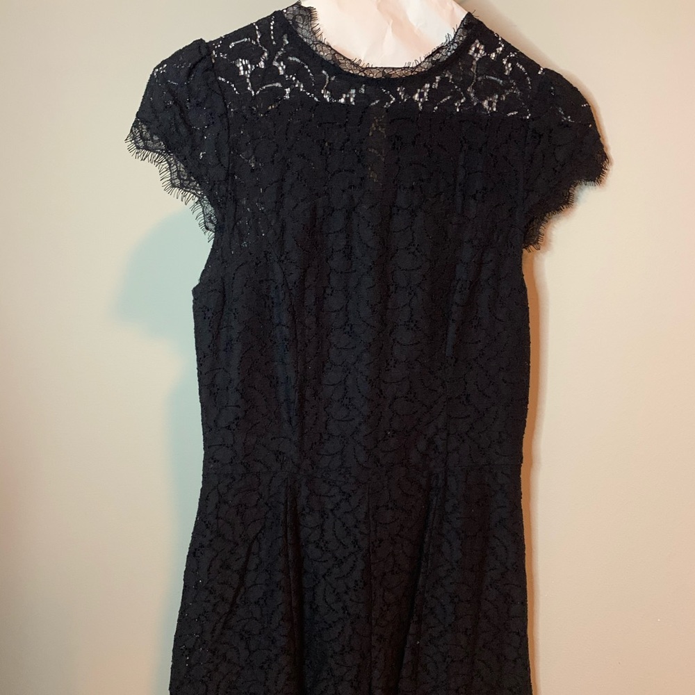 Black lace romper